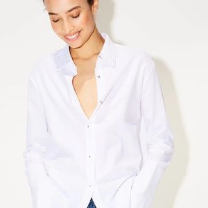 Misha Nonoo Husband Shirt with Gold Studs